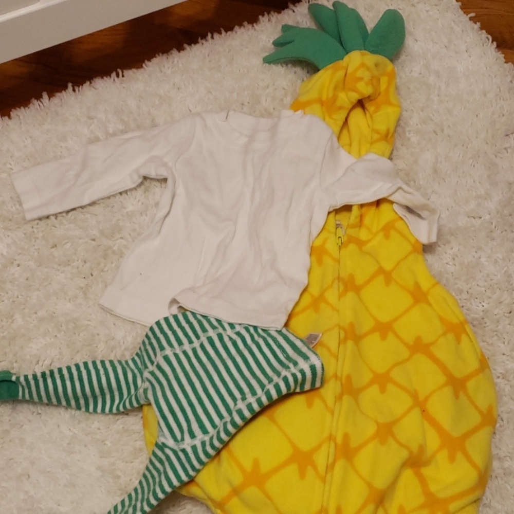 Pineapple baby girl costume 3-6